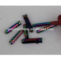 Multicolored shoe decoration metal stamping shoelace custom aglet